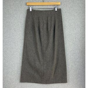 Vintage Savannah‎ Womens Size 10 Gray Wool Mid-Length Skirt Midi Classic Capsule